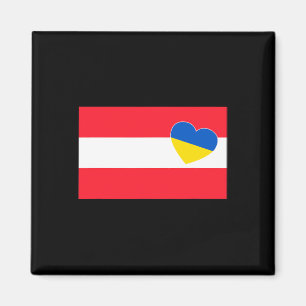 Austria Support Ukrainian Ukraine Heart Austrian F Magnet