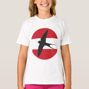 Austria Swallow Austrian National Animal Flag T-Shirt