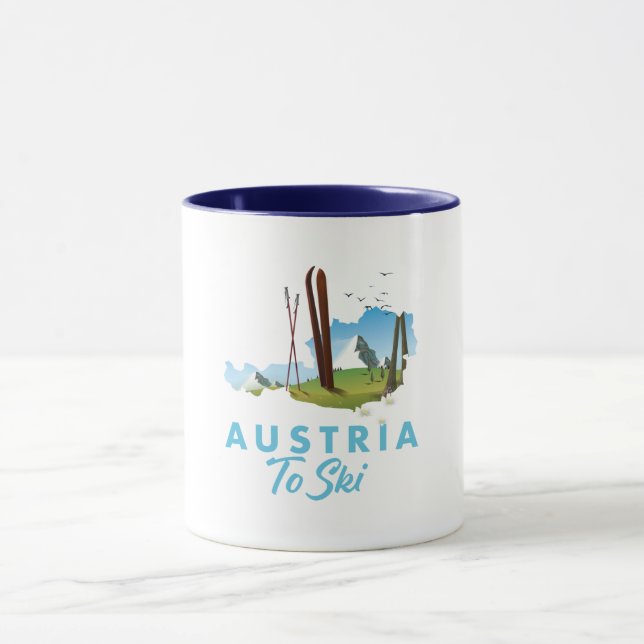 Austria to ski. mug (Center)