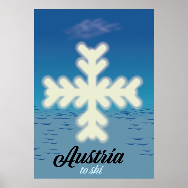 Austria to ski poster (Front)