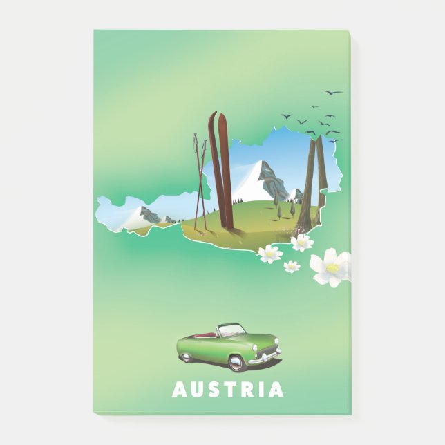 Austria Travel poster Post-it Notes (Front)