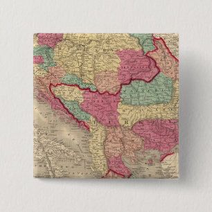 Austria Turkey In Europe and Greece 15 Cm Square Badge