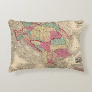 Austria Turkey In Europe and Greece Decorative Cushion