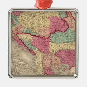 Austria Turkey In Europe and Greece Metal Tree Decoration