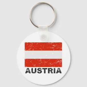 Austria Vintage Flag Key Ring