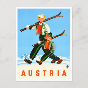 Austria vintage travel Postcard