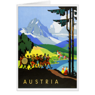 Austria Vintage Travel Poster
