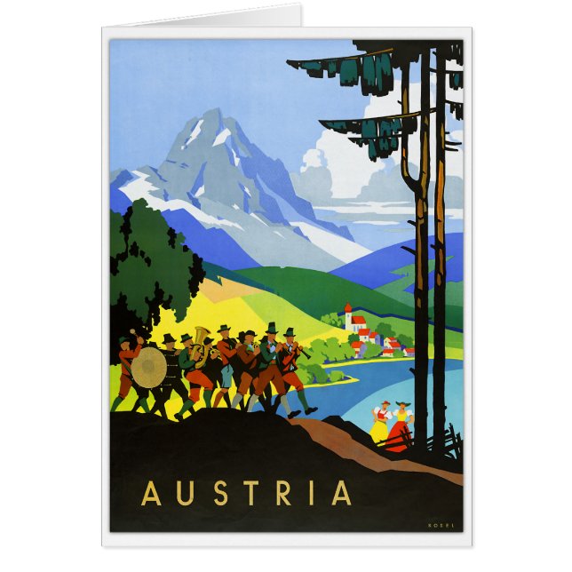Austria Vintage Travel Poster (Front)