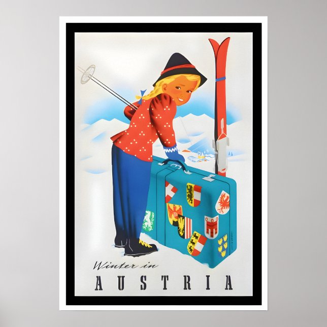 Austria Vintage Travel Poster (Front)