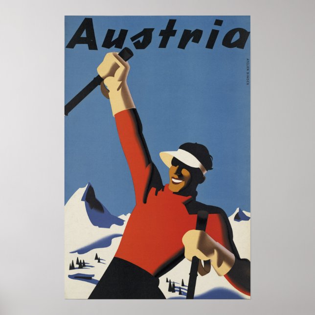 Austria - Vintage Travel Poster (Front)