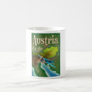 Austria vintage travel poster coffee mug