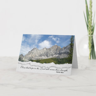 Austrian Alps Bible Verse Sympathy Card