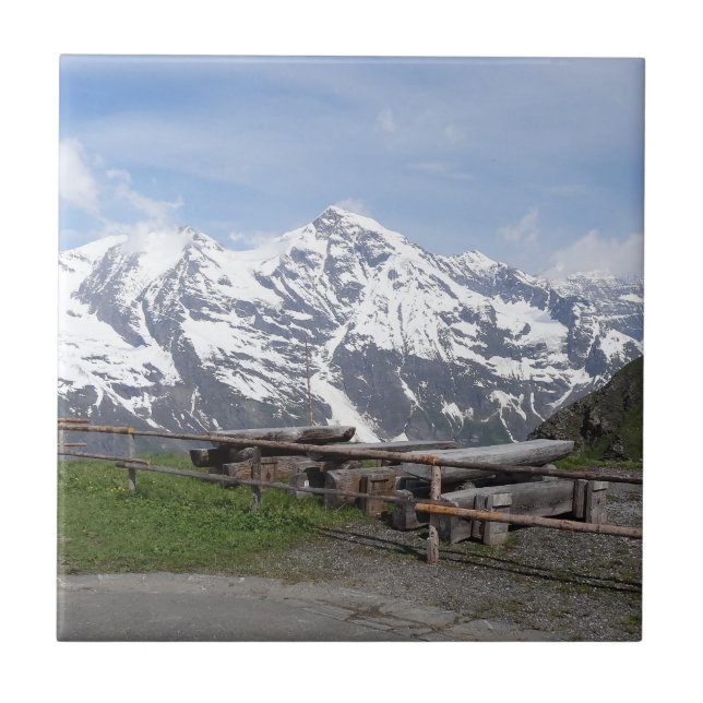 Austrian Alps custom ceramic tiles (Front)