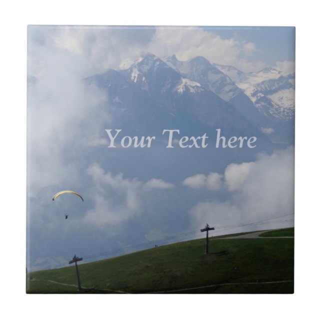 Austrian Alps custom ceramic tiles (Front)