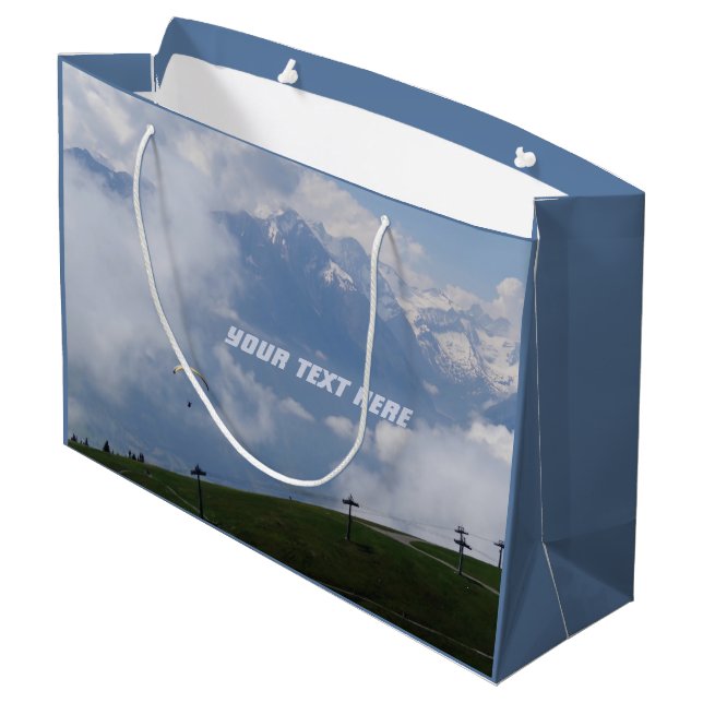 Austrian Alps custom gift bag (Back Angled)