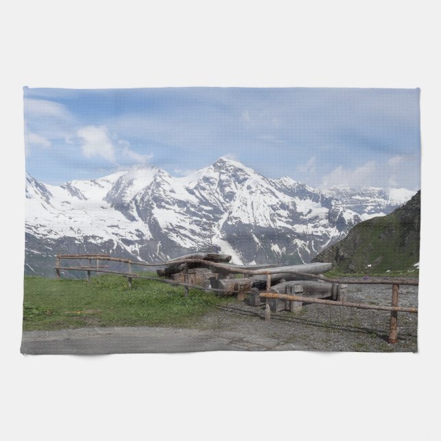 Austrian Alps custom kitchen towels (Horizontal)