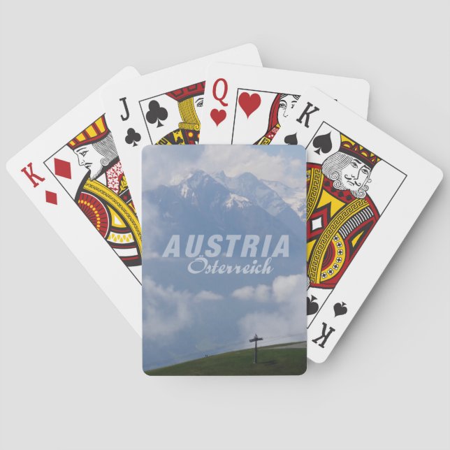 Austrian Alps custom playing cards (Back)