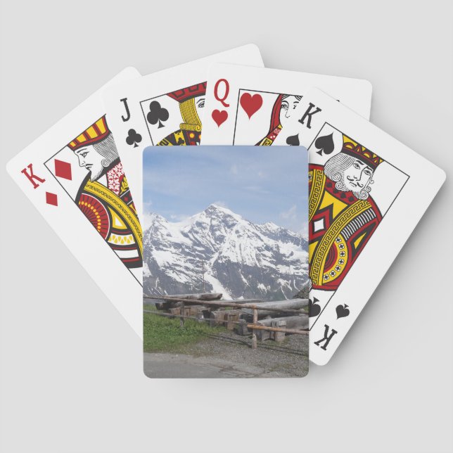 Austrian Alps custom playing cards (Back)