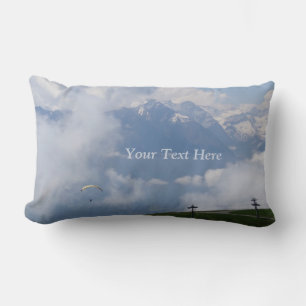 Austrian Alps custom throw pillow