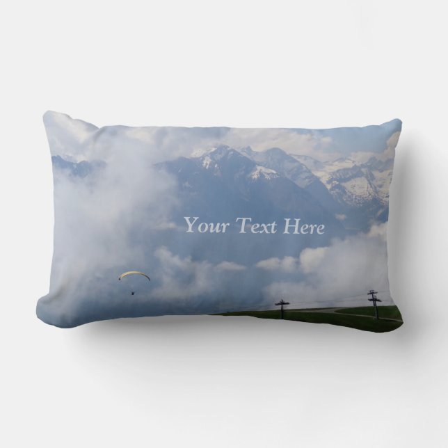 Austrian Alps custom throw pillow (Front)