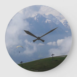 Austrian Alps custom wall clock
