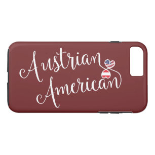 Austrian American Entwined Hearts Cell Phone Case