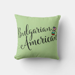 Austrian American Entwined Hearts Throw Cushion