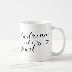 Austrian At Heart Mug, Austria Coffee Mug