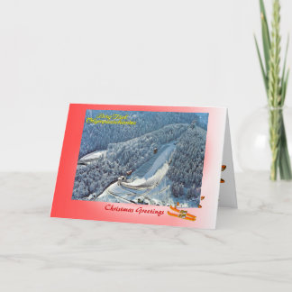 Austrian Christmas, Innsbruck Olympic Ski jump Holiday Card