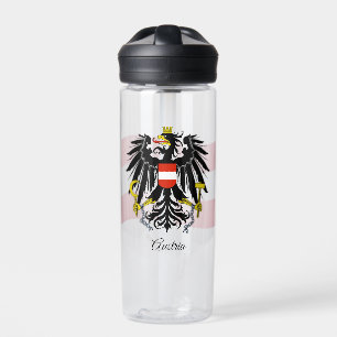 Austrian Coat of Arms, Flag, Austria Water Bottle