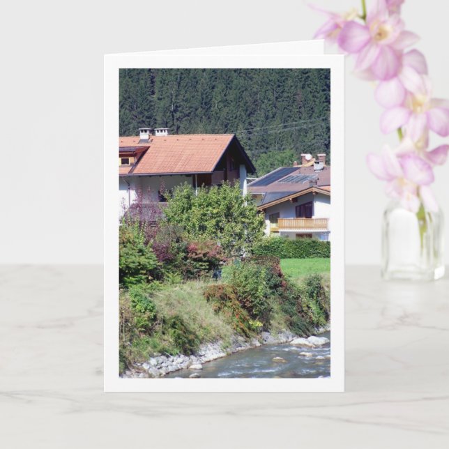 Austrian Country Town Card (Orchid)