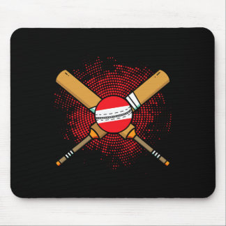 Austrian Cricket Racket And Ll Flag Of Austria  Mouse Pad