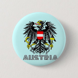 Austrian Emblem 6 Cm Round Badge