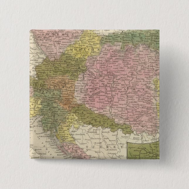 Austrian Empire 2 15 Cm Square Badge (Front)