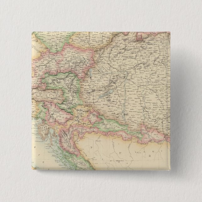 Austrian Empire 4 15 Cm Square Badge (Front)