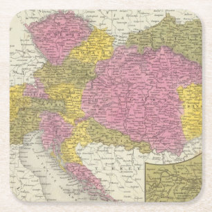 Austrian Empire 4 Square Paper Coaster