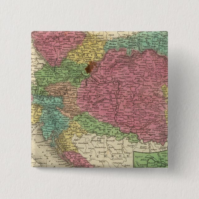 Austrian Empire 5 15 Cm Square Badge (Front)