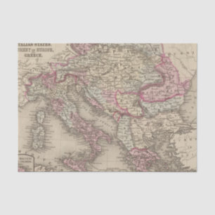 Austrian Empire, Italy, Turkey in Europe, Greece 2 Tissue Paper