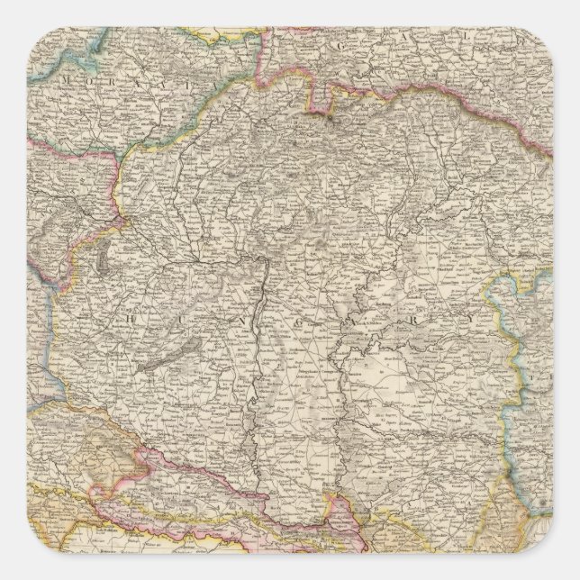 Austrian Empire Square Sticker (Front)