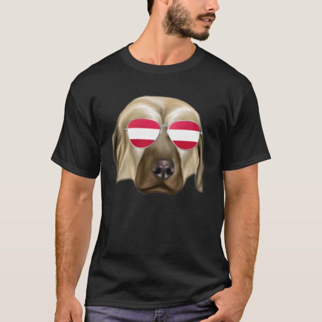 Austrian Flag Anatolian Shepherd Dog Dog Austria P T-Shirt (Front)
