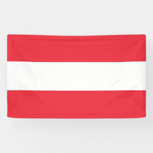 Austrian Flag (Austria) Banner (Horizontal)