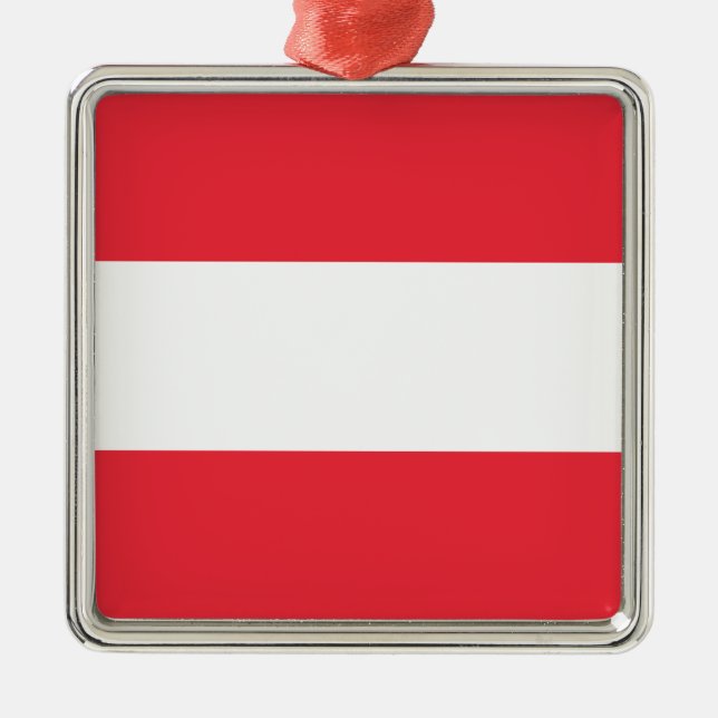 Austrian Flag (Austria) Ceramic Ornament (Front)