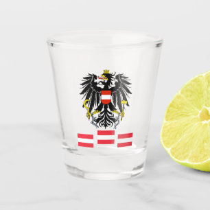 Austrian Flag & Austria country patriot /sports Shot Glass