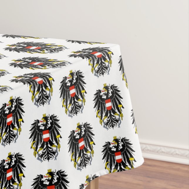 Austrian Flag & Austria dining tablecloth /decor (In Situ)