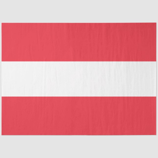 Austrian Flag (Austria) Tissue Paper (Front)