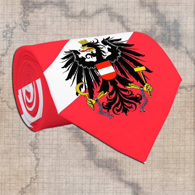 Austrian Flag & Austria travel, business /sports Tie (Creator Uploaded)