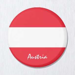 Austrian flag & Austria - travel/sports fans Magnet