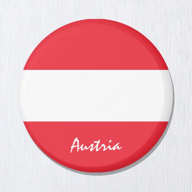 Austrian flag & Austria - travel/sports fans Magnet (Creator Uploaded)