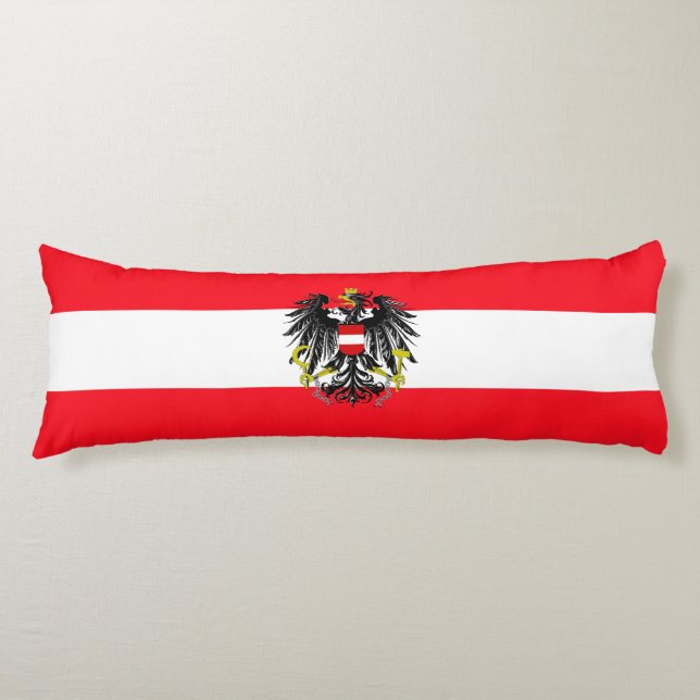 Austrian flag body cushion (Front)