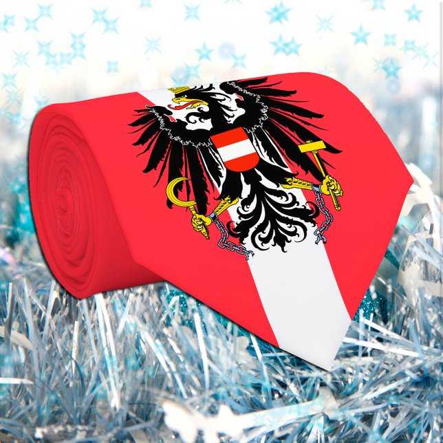 Austrian Flag & business Austria, travel / sports Tie (Creator Uploaded)